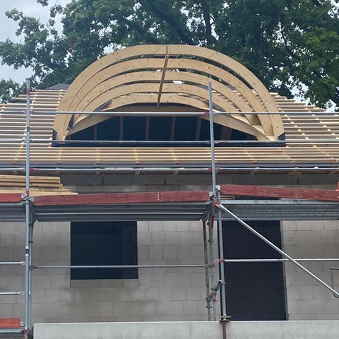 Aufbau einer Rundgaube